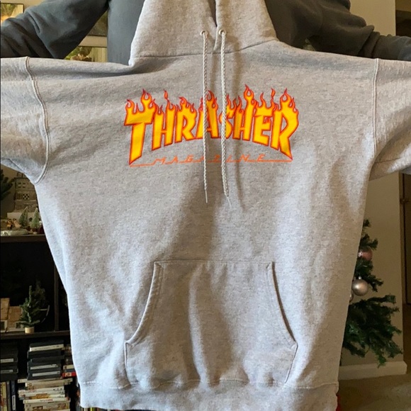 Thrasher Other - Thrasher magazine flame hoodie